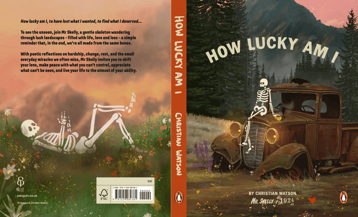 physical PRE ORDER - How lucky am I - Mr Skelly Book