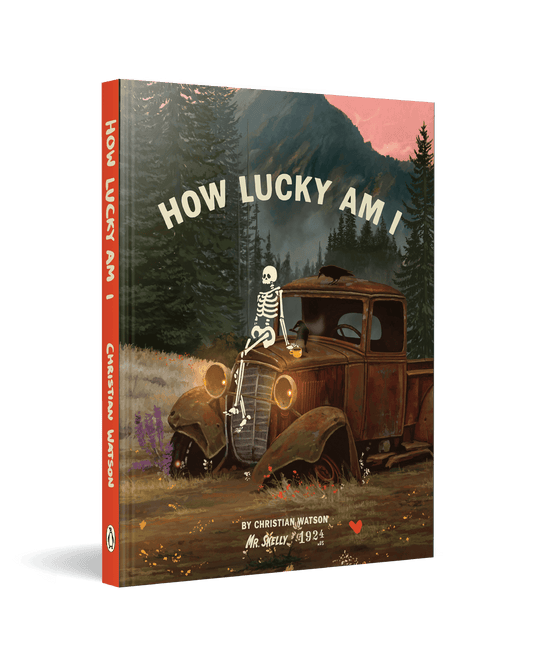 physical PRE ORDER - How lucky am I - Mr Skelly Book