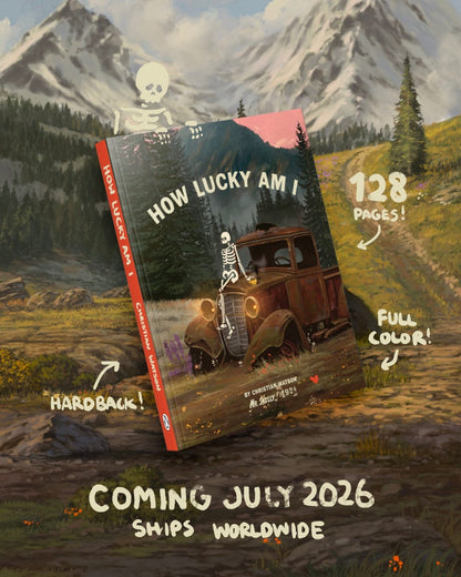 physical PRE ORDER - How lucky am I - Mr Skelly Book