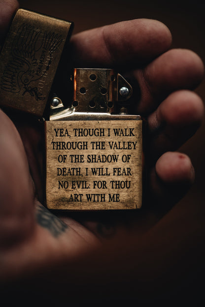 PSALM 23:4 The 1924us Brass Lighter!