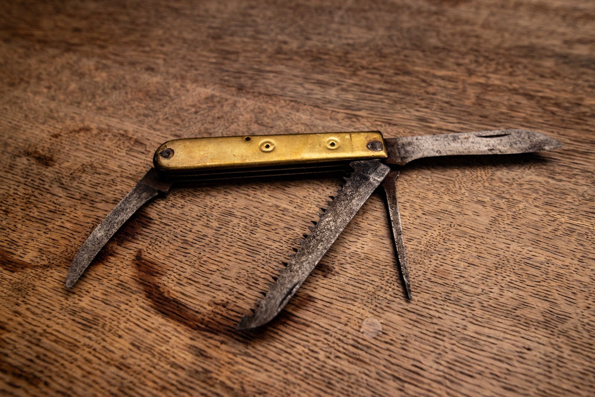 Rare solid brass WW1 pocket knife