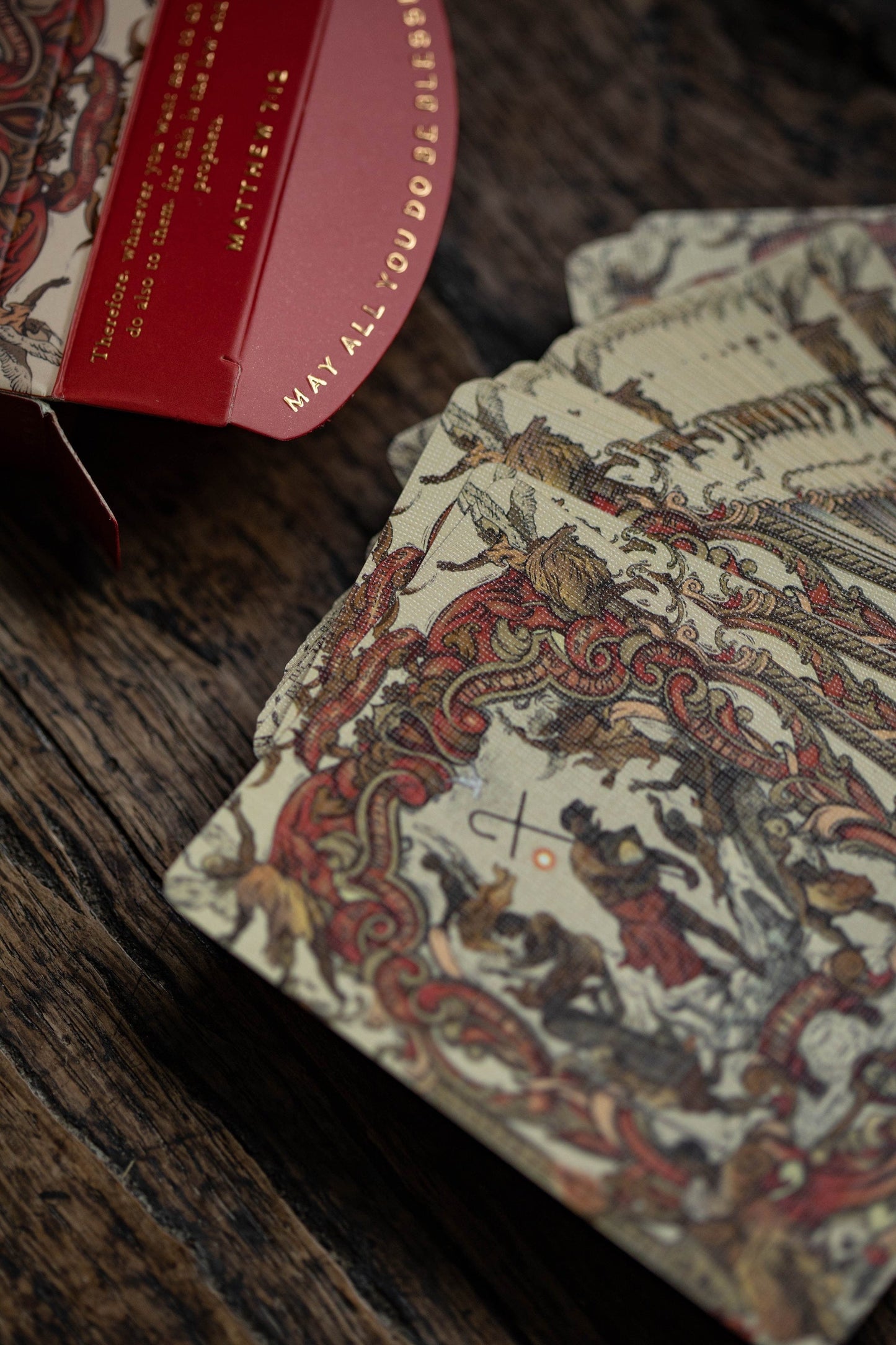 Red Bible Playing Cards