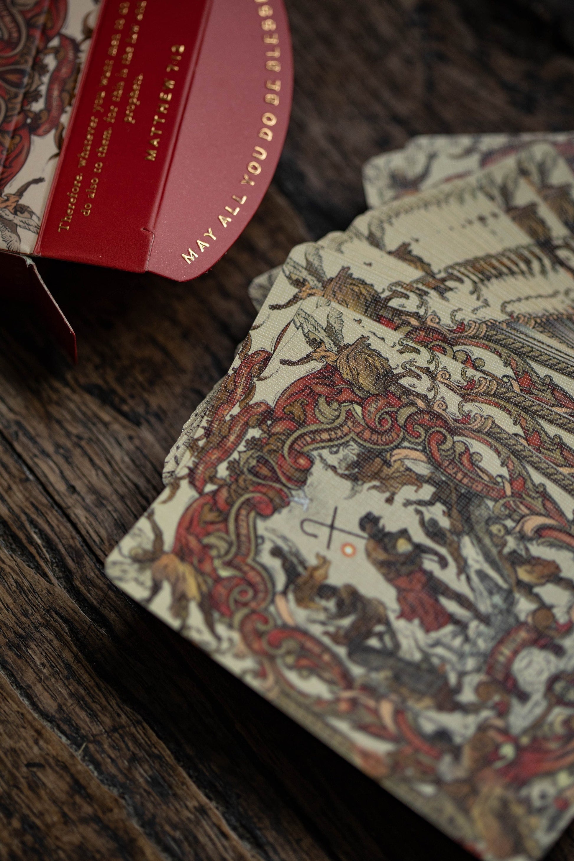 Red Bible Playing Cards