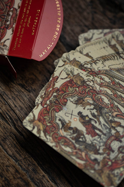Red Bible Playing Cards