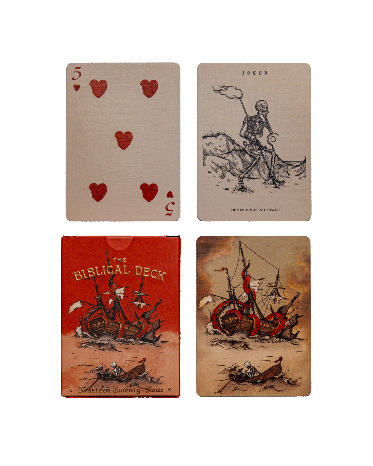 Red Bible Playing Cards