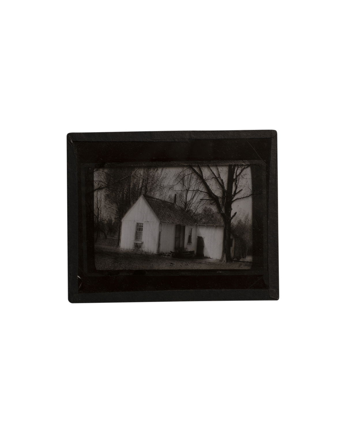 Rural American House Glass Plate