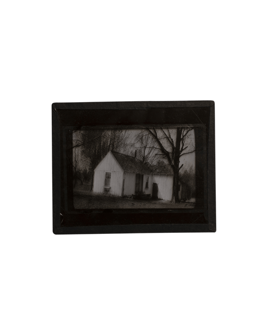 Rural American House Glass Plate