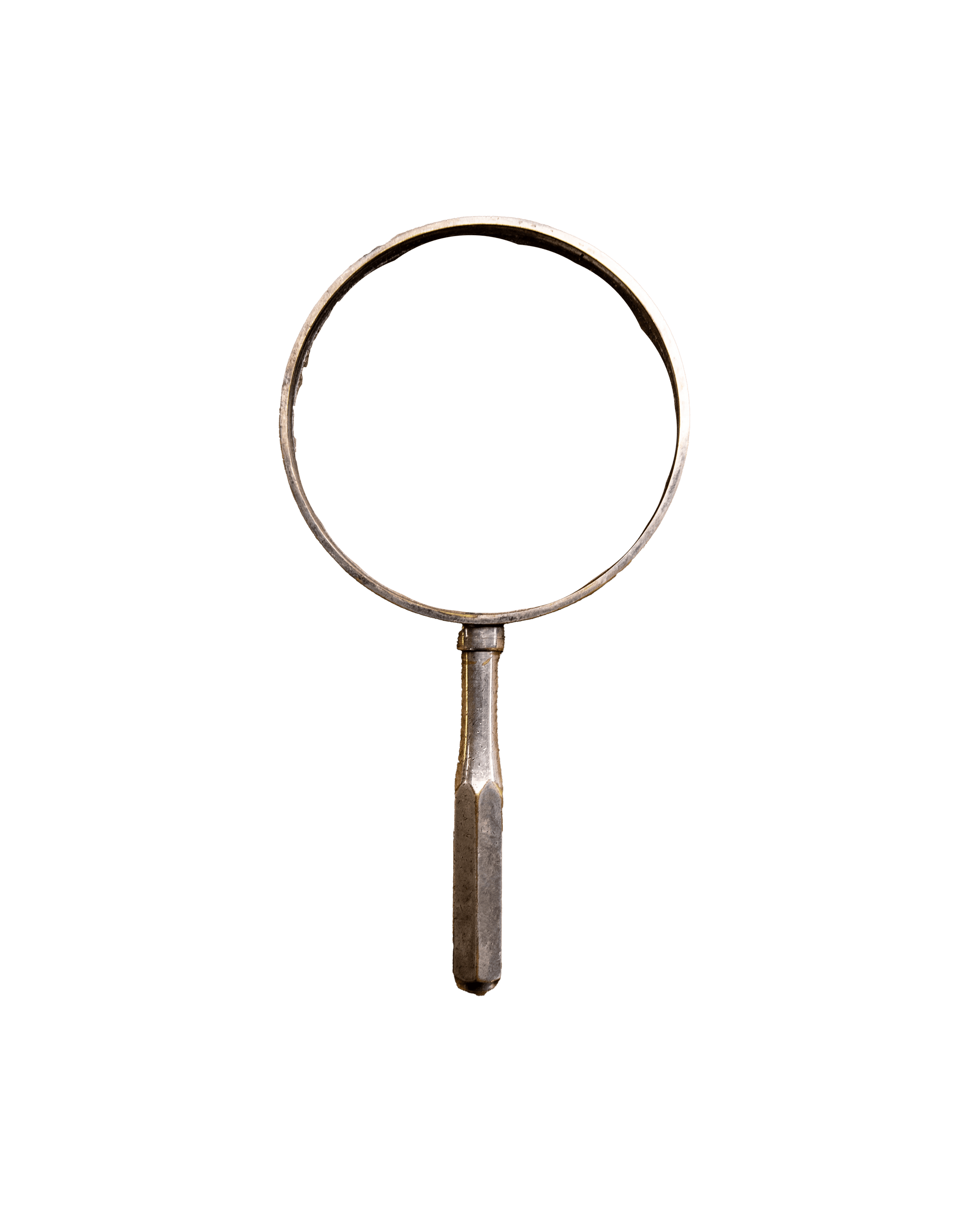 Silver plated classic magnifying glass