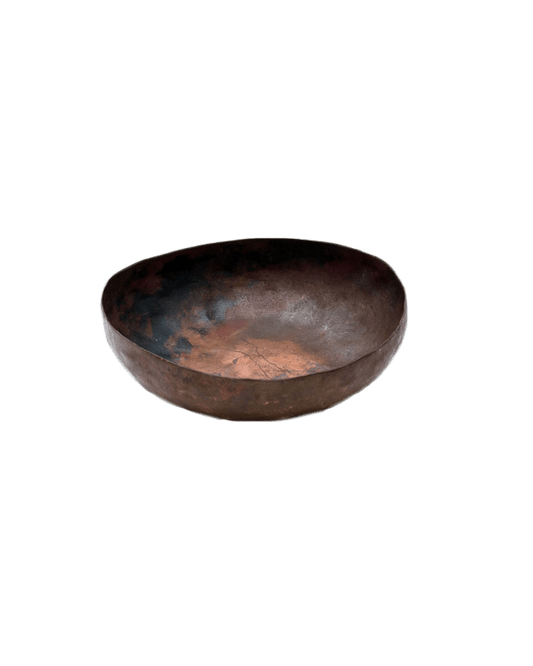 SOLID COPPER HAND WROUGHT BOWL 1700S - 1800S