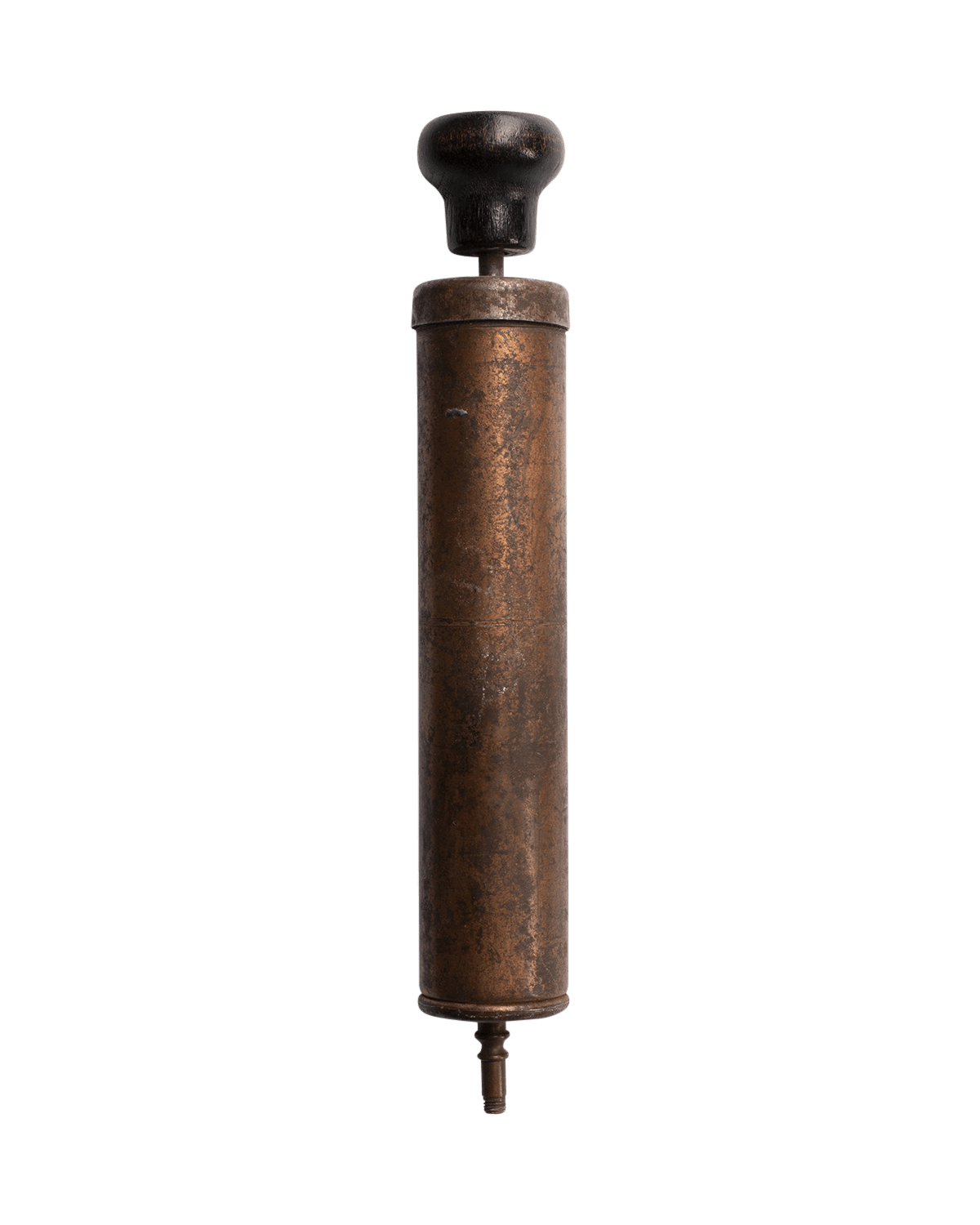 Solid Copper Pump with Wooden Handle