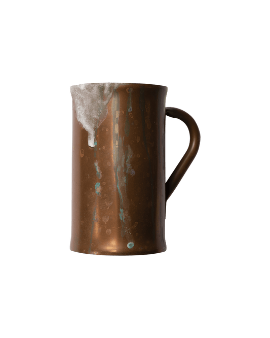 Solid Copper Small Mug with Wax