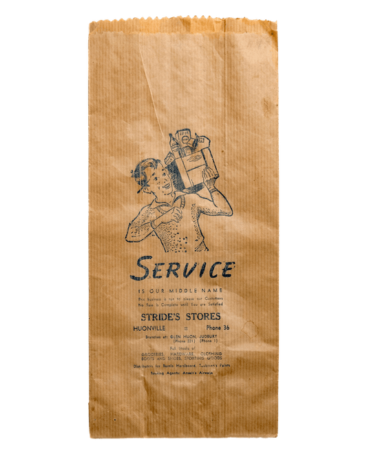 Stride's Stores "Service" Paper Bag