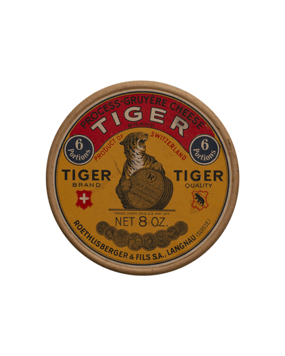 Tiger Brand Swiss Gruyere Cheese Box Roethlisberger & Fils