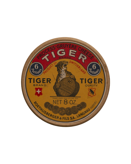 Tiger Brand Swiss Gruyere Cheese Box Roethlisberger & Fils