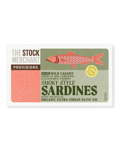 Provisiones enlatadas: sardinas ahumadas silvestres