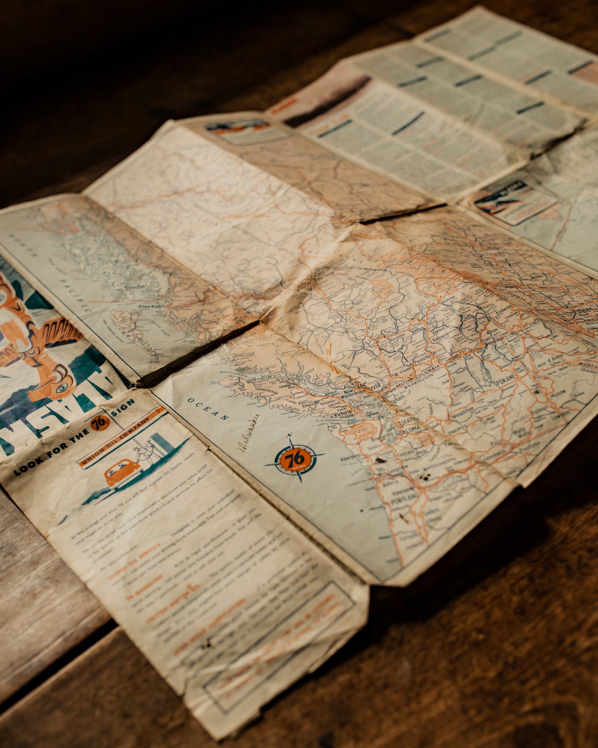 Union Oil Co Alaska Road Map + Travel Guide
