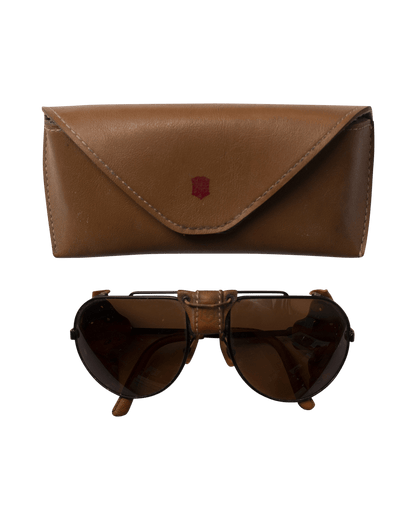 VINTAGE AVIATOR SUNGLASSES W/CASE