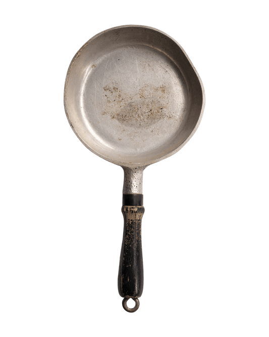 Vintage Spider Frying Pan with Wood Handle