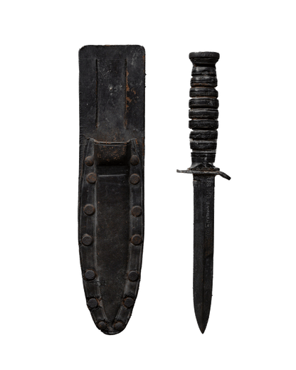 WW2 US M3 CAMILLUS W/CUSTOM LEATHER SHEATH