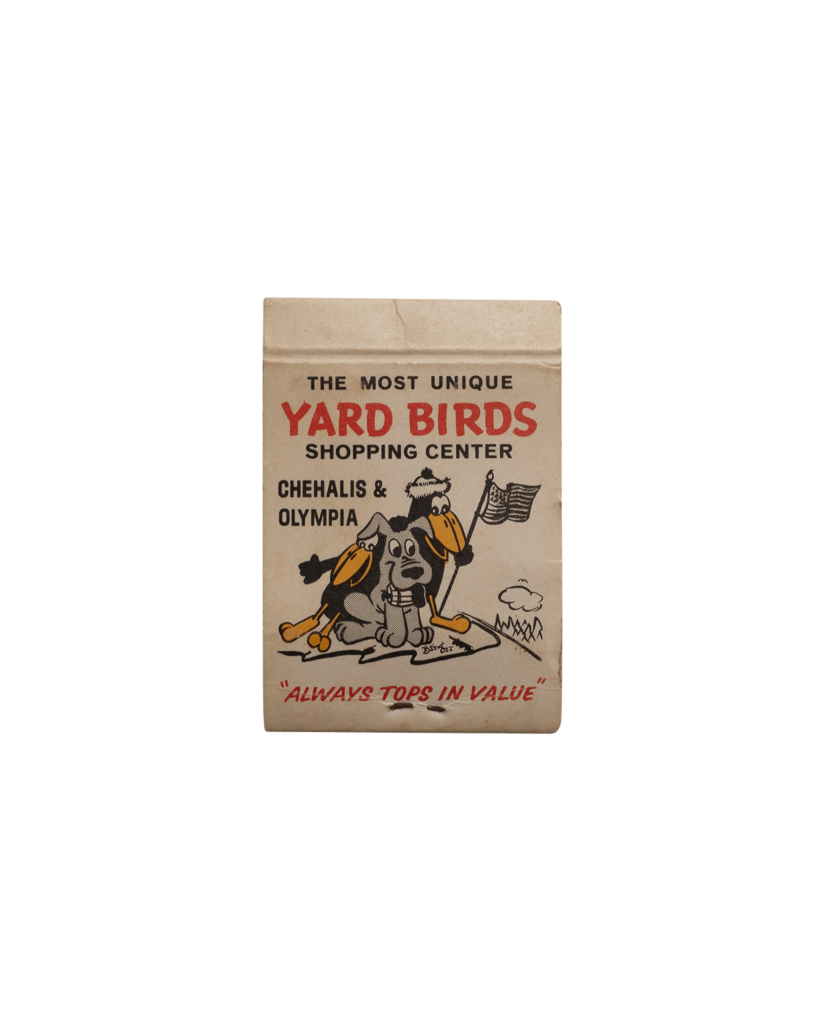 Yard Birds Shopping Center Matchbook