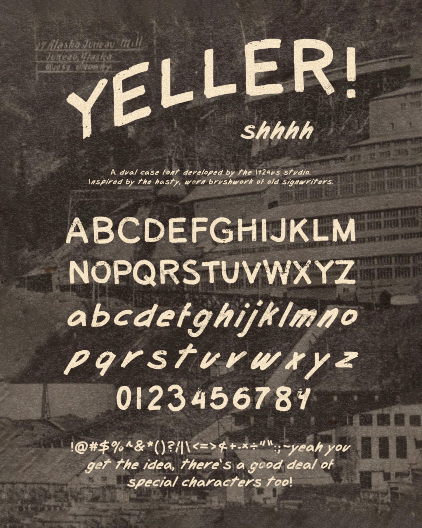 1924us 的 Yeller 字体