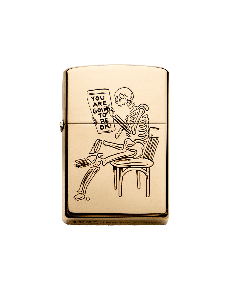 YOU ARE GOING TO BE OKAY / Deep Etch The 1924us Brass Lighter!