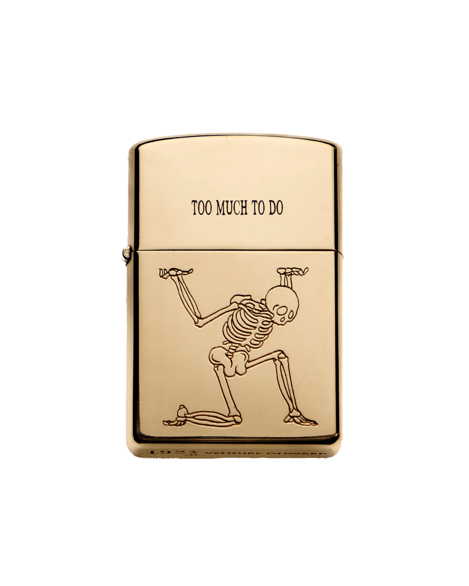 YOU CAN DIE LATER / Deep Etch The 1924us Brass Lighter!