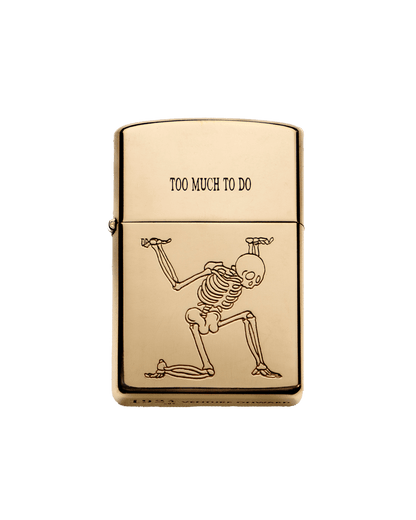 YOU CAN DIE LATER / Deep Etch The 1924us Brass Lighter!