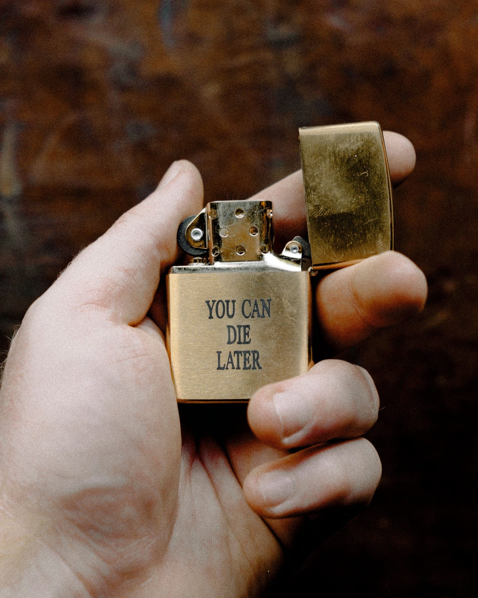 YOU CAN DIE LATER The 1924us Brass Lighter!