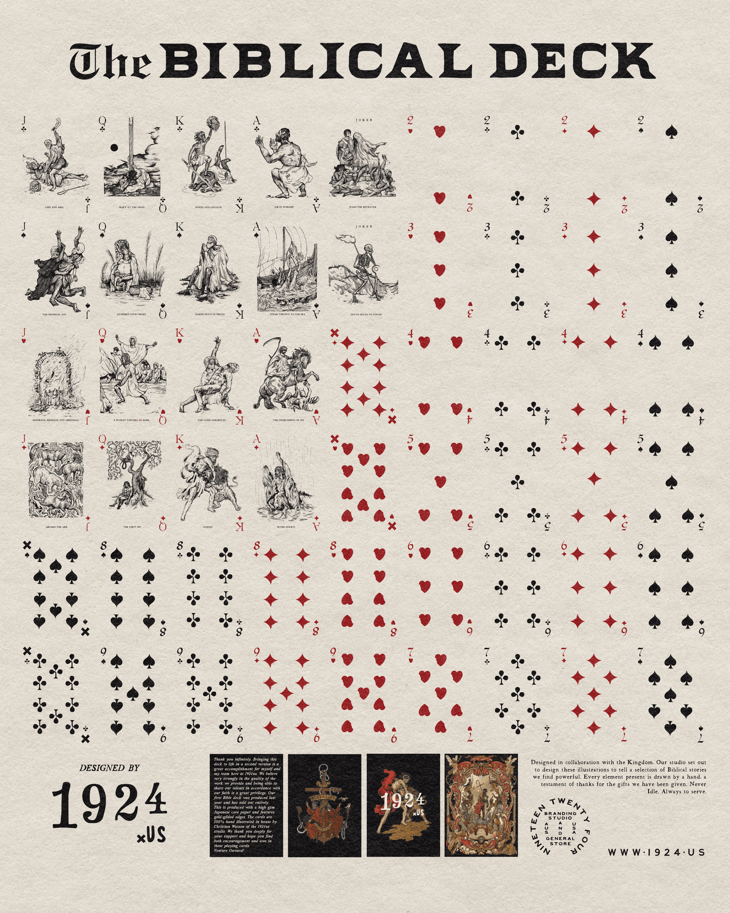 1924us Black Bible Deck