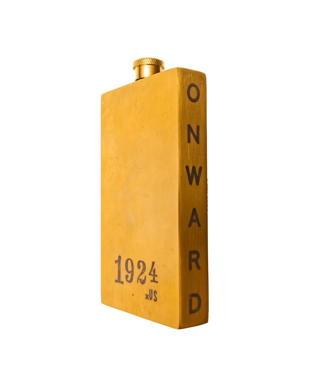 1924us Brass 4 oz Pocket Flask