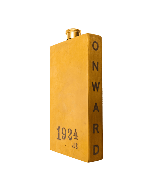 1924us Brass 4 oz Pocket Flask