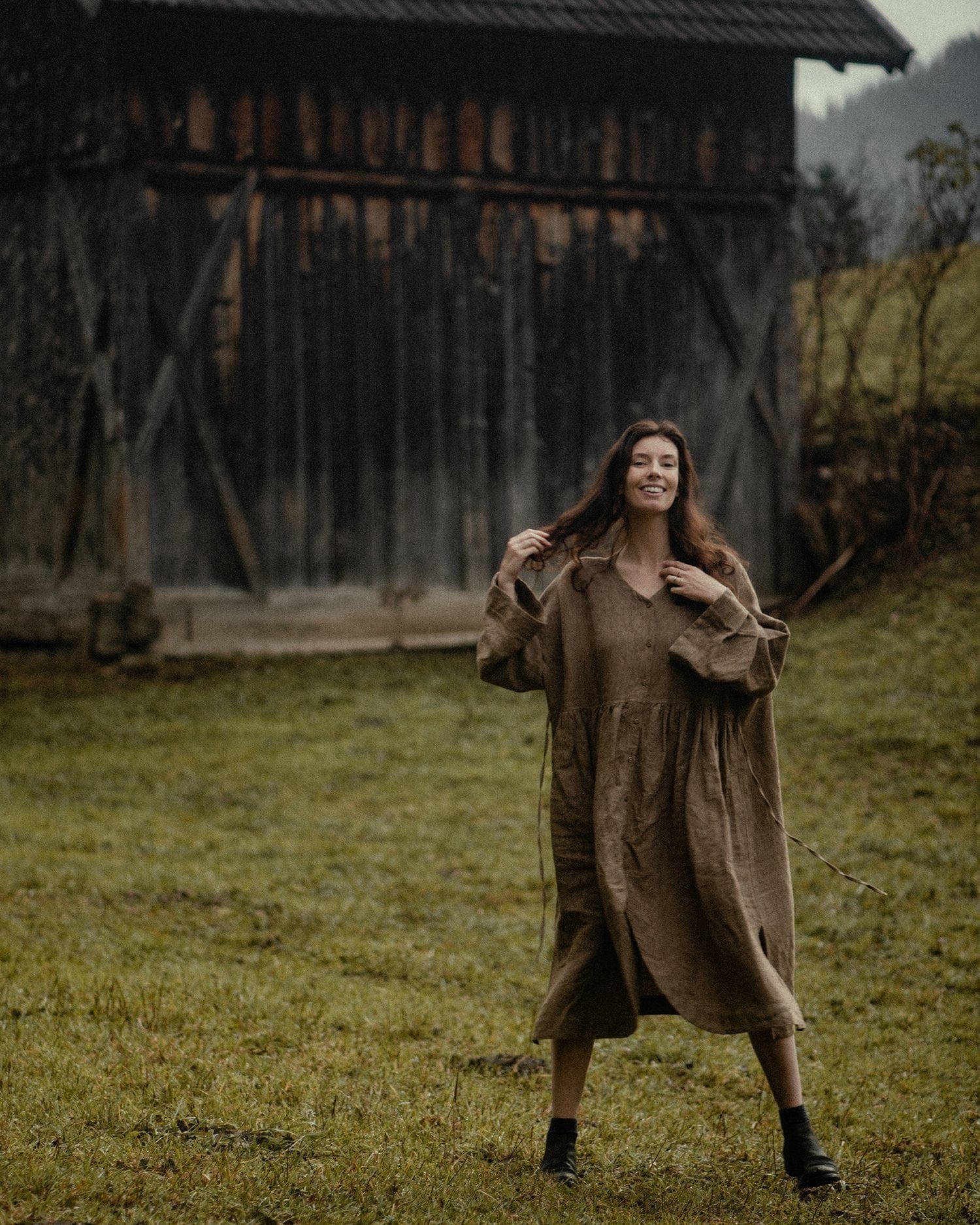 Field Gown Dress Natural Field Gown Dress Natural