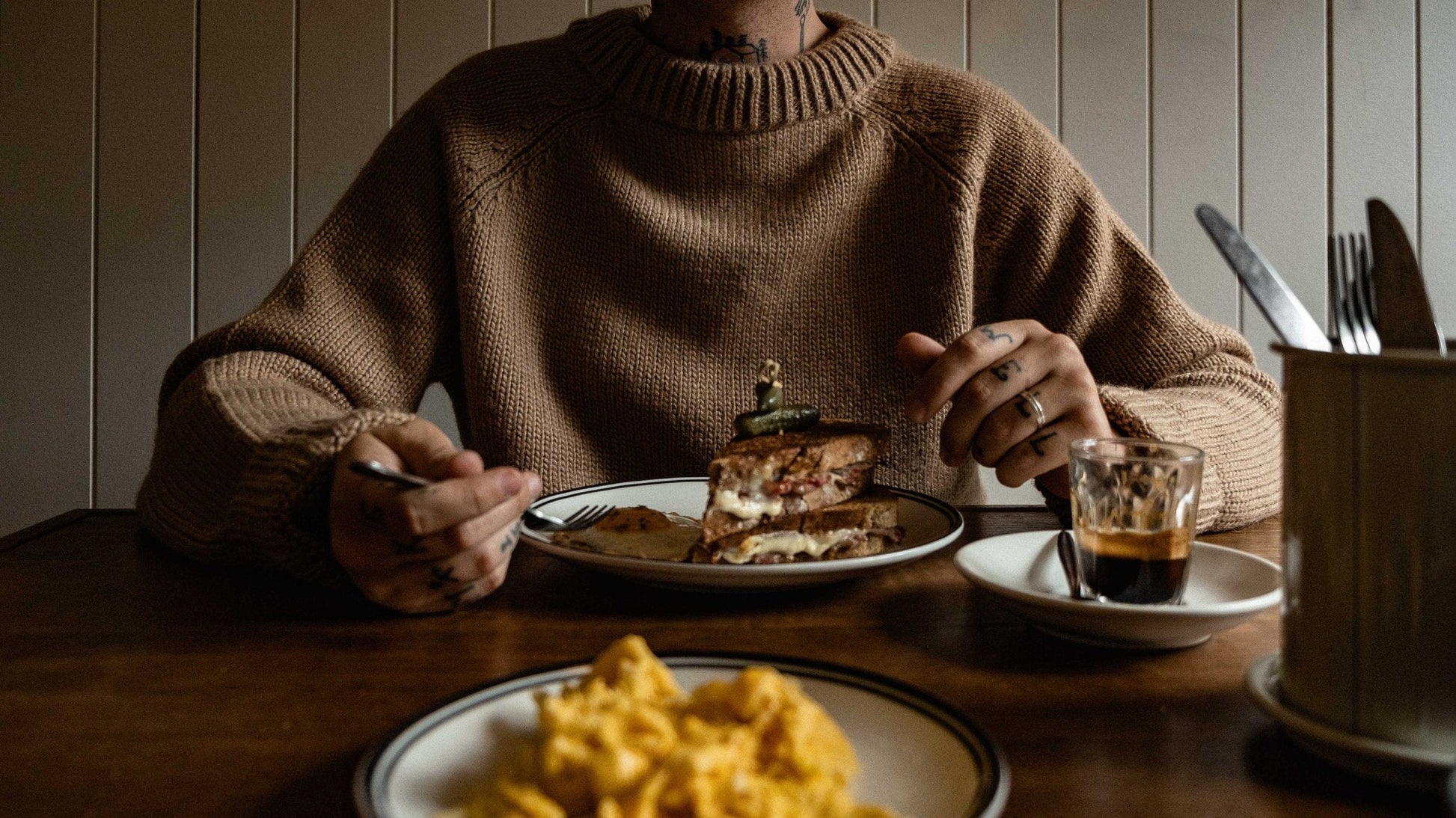 1924us FISHERMAN'S SWEATER