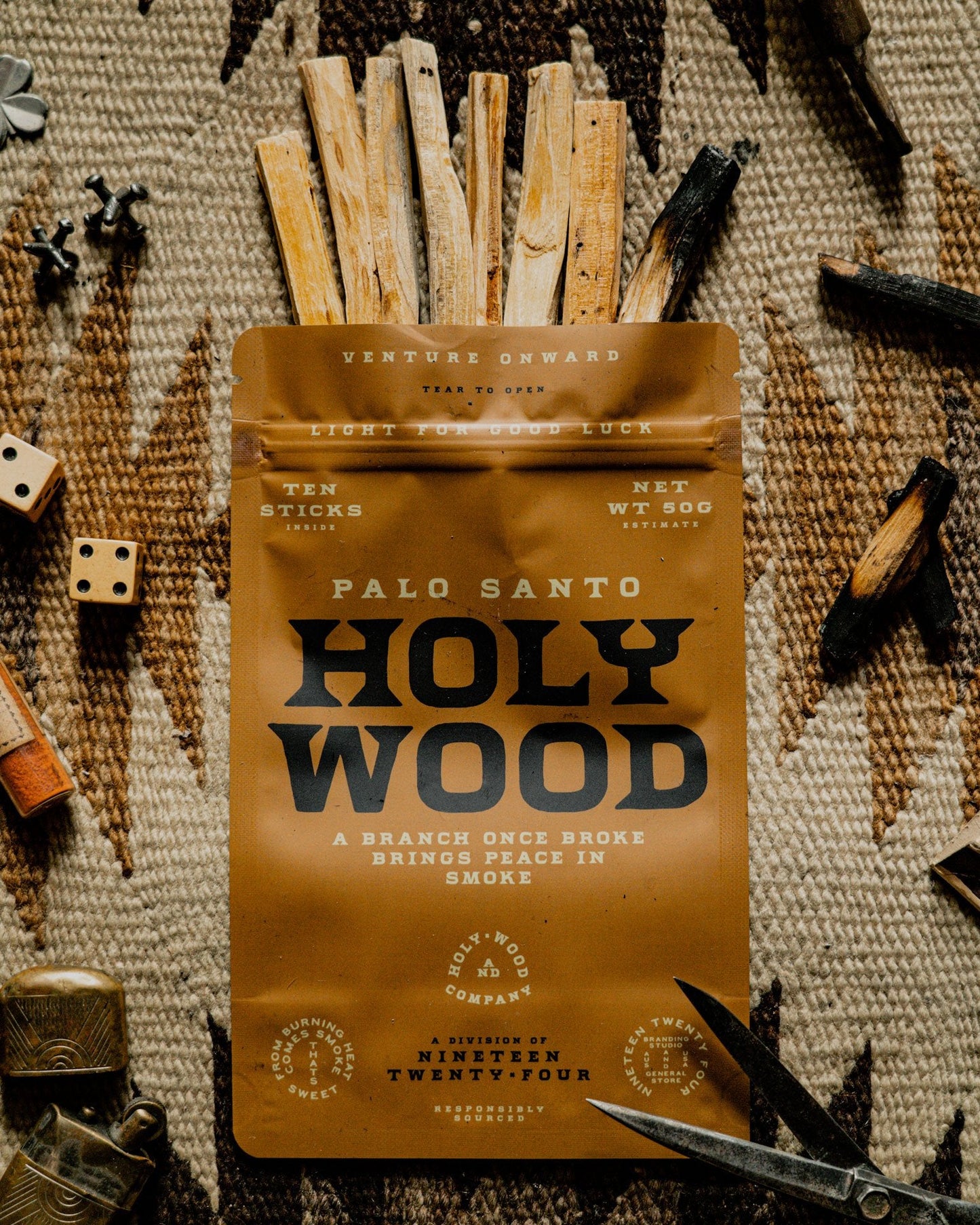 1924us Holy Wood - Palo Santo Sticks