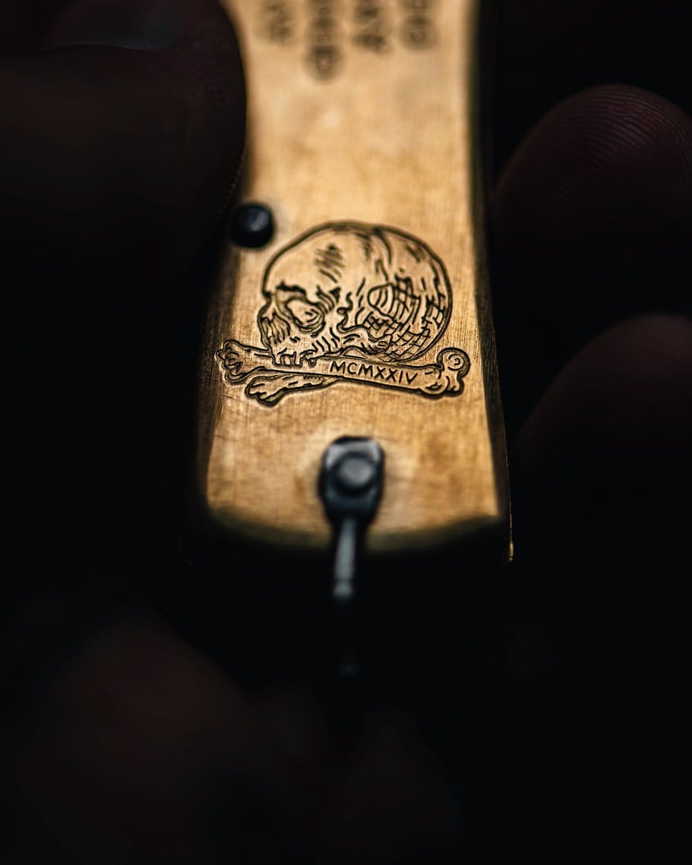 Brass Mercator Pocket Knife