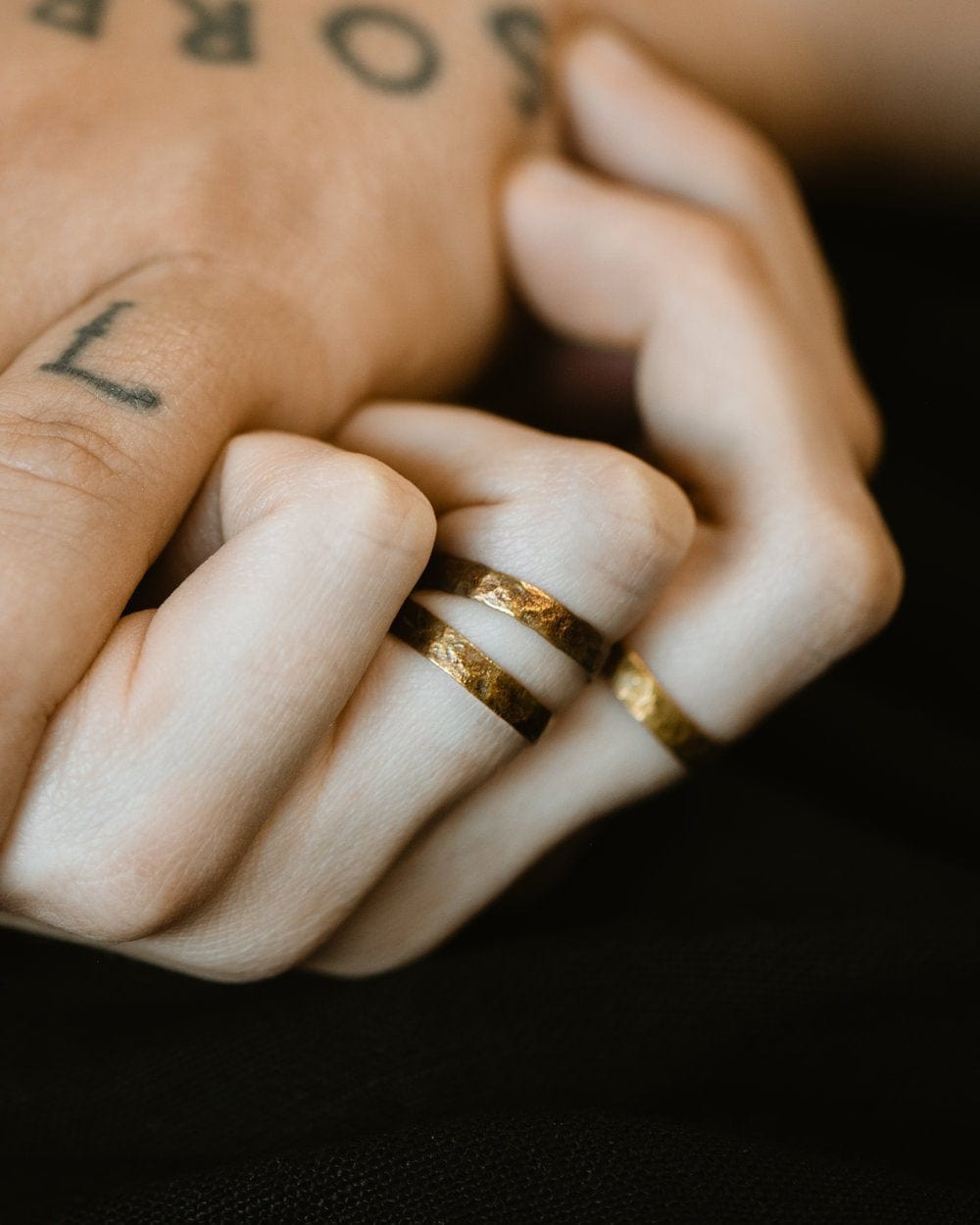 1924us Signature 'Onward' Engraved Bronze Ring