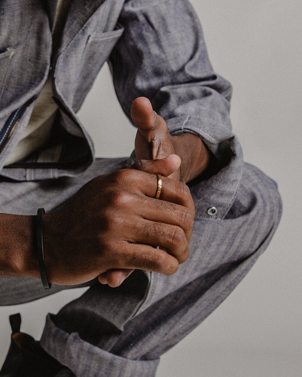Gold-Bathed Sterling Silver Ring