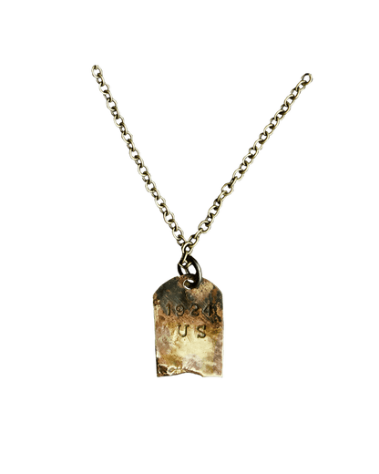 20 Wholesale - The 1924 x Lee Brennan custom Brass Tombstone Pendant Necklace