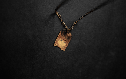 20 Wholesale - The 1924 x Lee Brennan custom Brass Tombstone Pendant Necklace