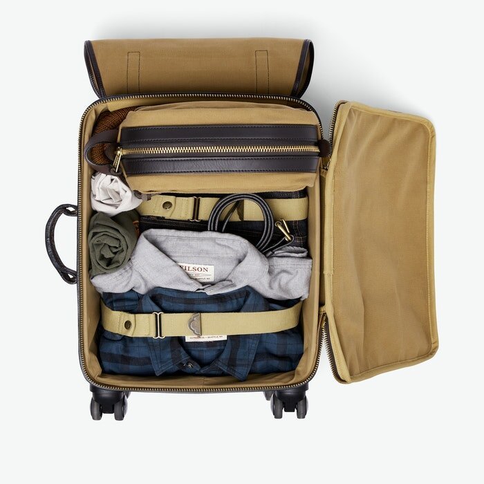 Filson Rugged Twill Rolling 4 Wheel Carry-on Bag