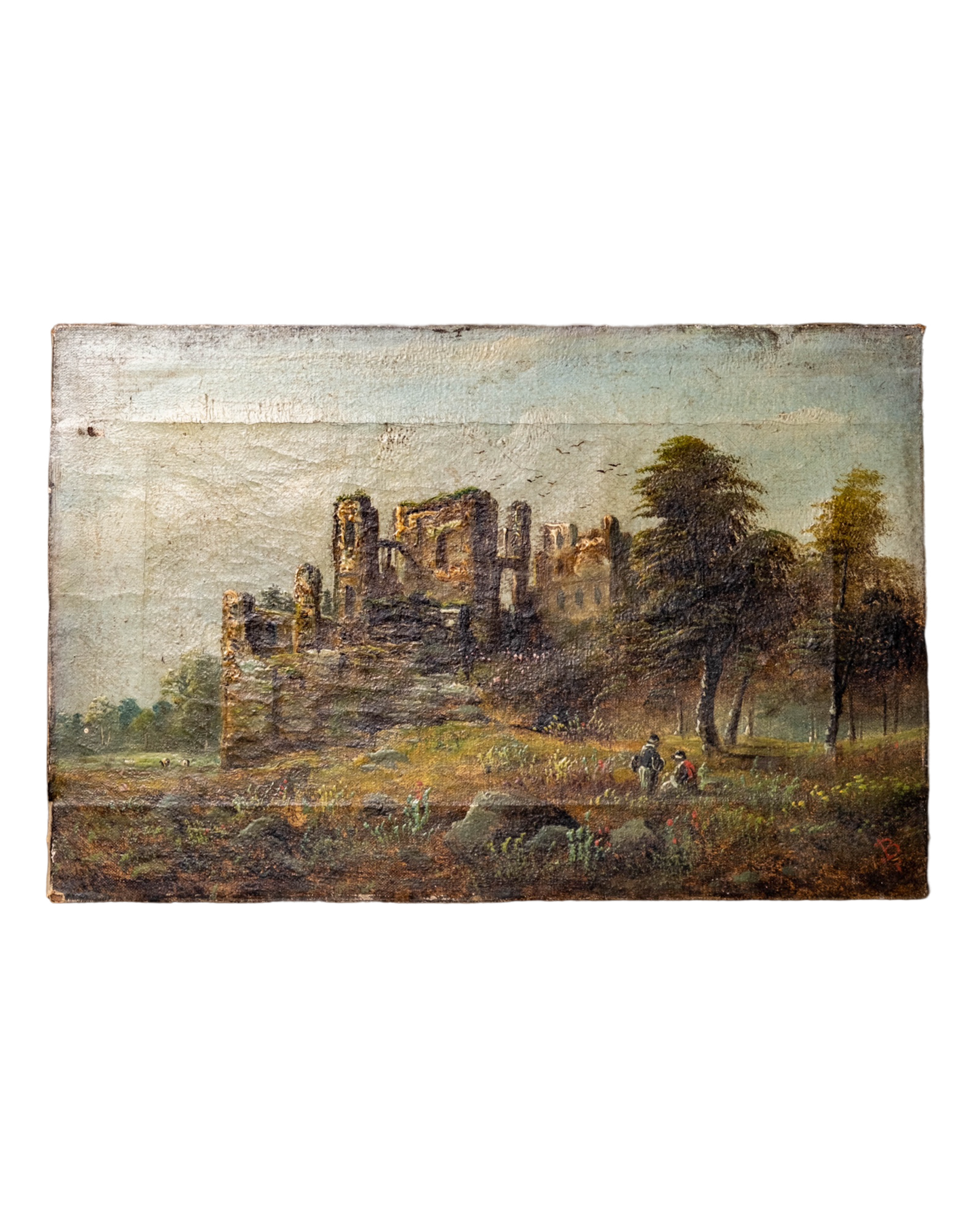 Pintura de paisaje alemana de 1910