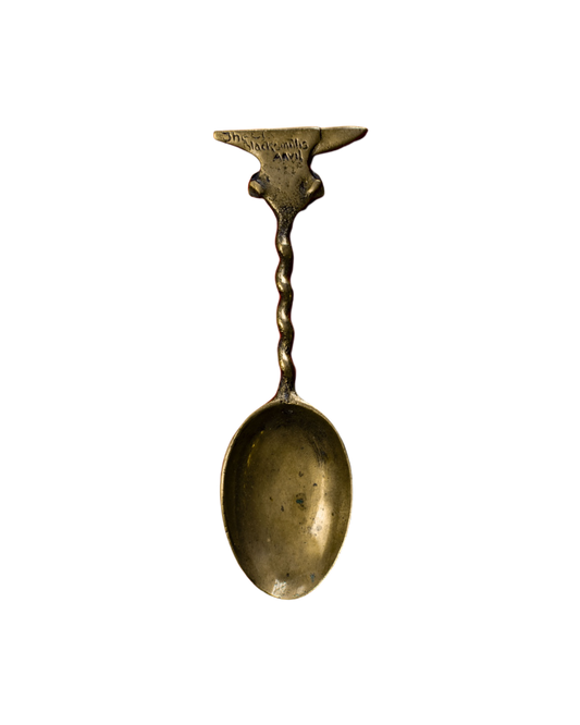 Solid Brass Anvil Spoon - Decorative