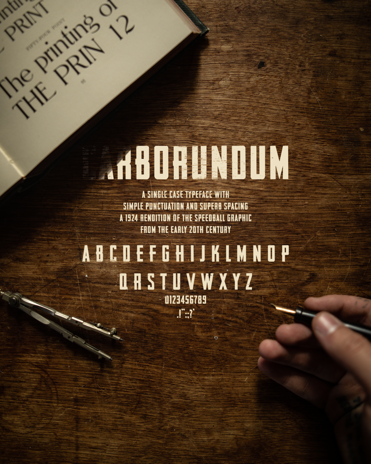 Carborundum Font by 1924us