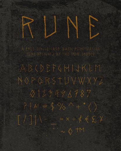 1924us 的符文字体