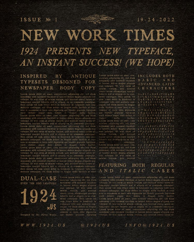 1924us 的 New Work Times 字体