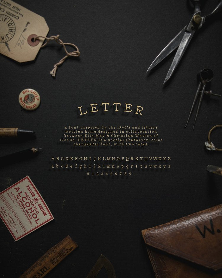 Letter font by 1924us