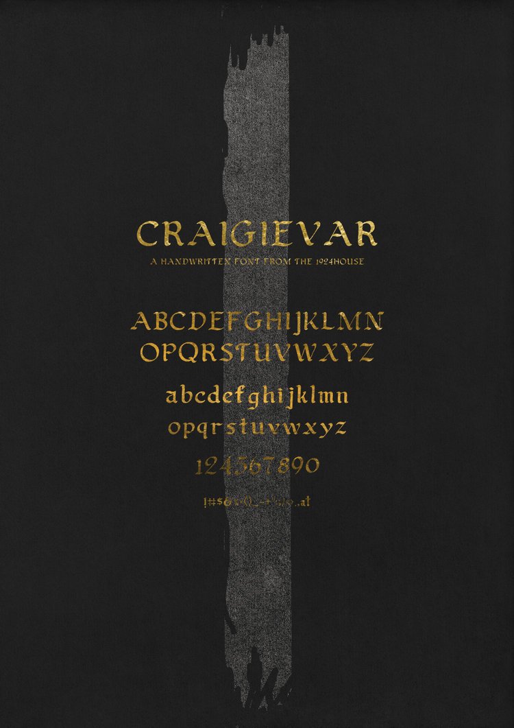 Craigievar Font by 1924us