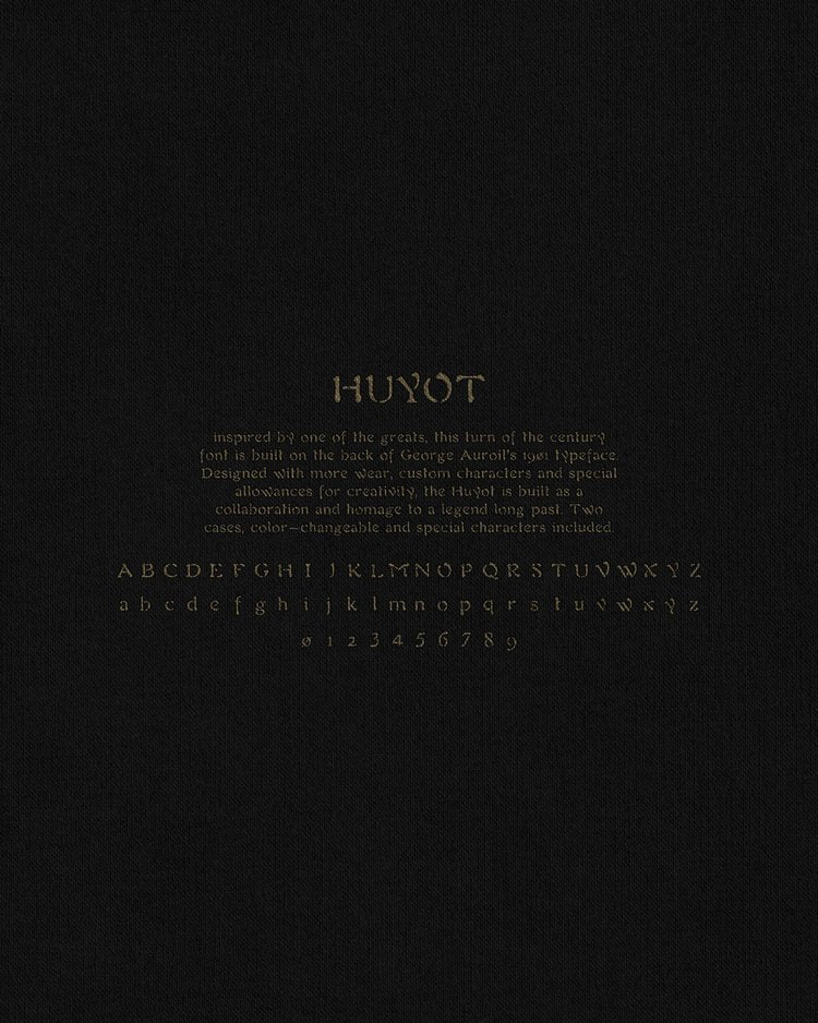 1924us 的 Huyot 字体