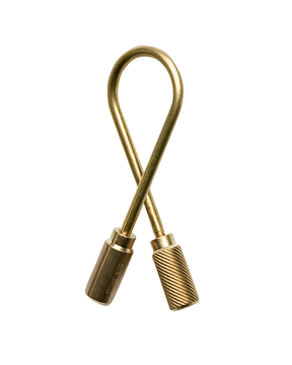 Brass Closed Helix Keyring